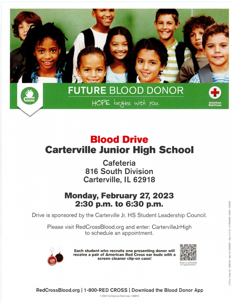 Blood Drive Carterville Junior High School