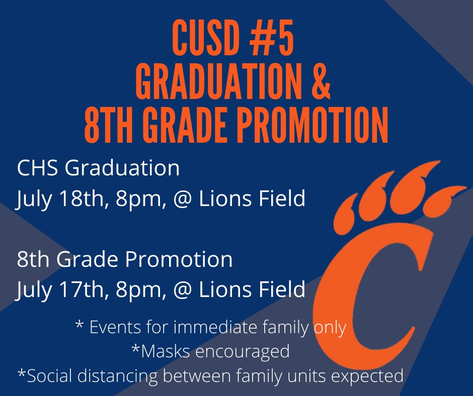 CHS Graduation and 8th Grade Promotion